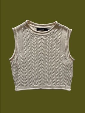 Cable Knit Sweater Vest